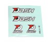 DASH Decal 70 x 70 Black/White/Silver