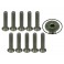 DISC.. M3 x 16 Titanium Flat Head Hex Socket - Machine (10 Pcs)