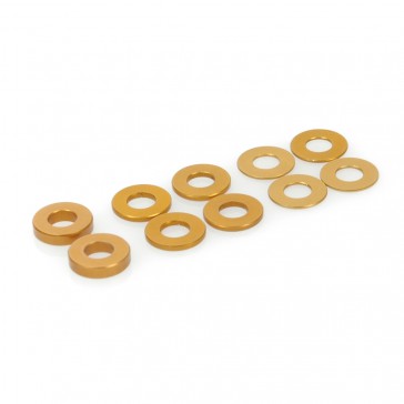 SPEED PACK Alloy Spacers M4x9mm 0.5:1:2mm (pk10)