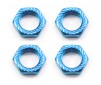 17mm X 1.0 BLUE SERRATED WHEEL NUTS (4PCS) rc8