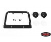 Steel Push Bar Front Bumper W/ Clear Flood Lights