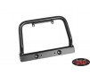 Steel Push Bar Front Bumper W/ Clear Flood Lights