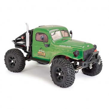 DISC.. OUTBACK TEXAN 4X4 RTR 1/10 TRAIL CRAWLER - GREEN