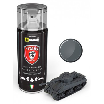 TITANS HOBBY PANZERGRAU MATT PRIMER 400 ML SPRAY