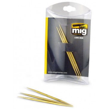 3 BRASS TOOTHPICKS