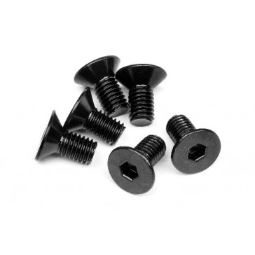 Flat Head Screw M5x10mm (Hex Socket/6pcs)