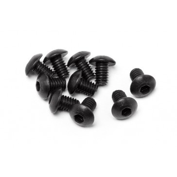 Button Head Screw M4X6Mm (Hex Socket/10Pcs)