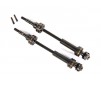 Driveshafts, front, steel-spline constant-velocity (complete assembly