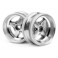 DISC.. CUP RACER - MX60 4 SPOKE WHEEL MATTE CHROME (6mm OFFSET)