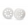 DISC.. MX60 EIGHT SPOKE WHEEL WHITE (6mm OFFSET/2pcs)