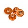 Serrated Flange Nut M4 (Orange/4Pcs)