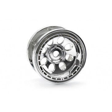 Rock 8 Bead Lock Wheel Chrome (55X36Mm/2Pcs)