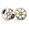 DISC.. RAYS GRAM LIGHTS 57S-PRO CHROME/GOLD (6mm OFFSET)