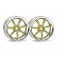 DISC.. RAYS GRAM LIGHTS 57S-PRO CHROME/GOLD (3mm OFFSET)