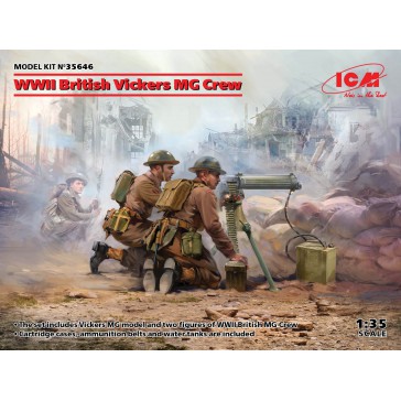 WWII British Vickers MG Crew 1/35