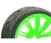 1/10 STREET/TREAD TYRE 20SP GREEN WHEEL