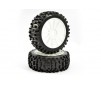 1/8TH PREMOUNTED BUGGY TYRES 'ROCK-BLOCK/12 SPOKE'