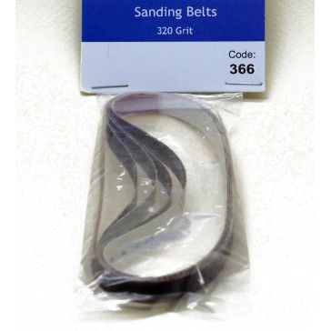 5x Sanding Belts 320 grit