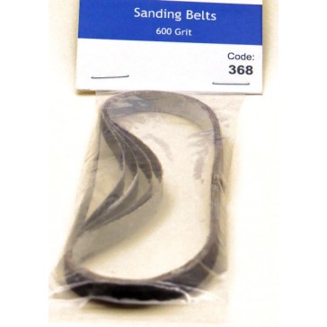 5x Sanding Belts 600 grit