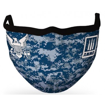 AMMO FACE MASK NAVY BLUE CAMO