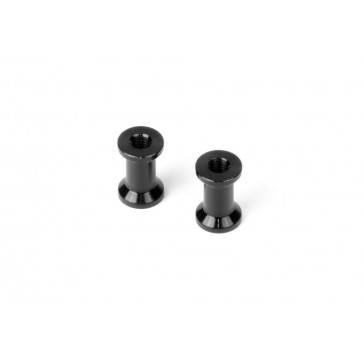 ALU REAR BRACE MOUNT 10.5MM - BLACK (2)