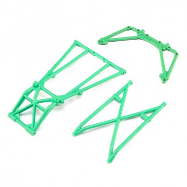 Rear Cage and Hoop Bars, Green: LMT