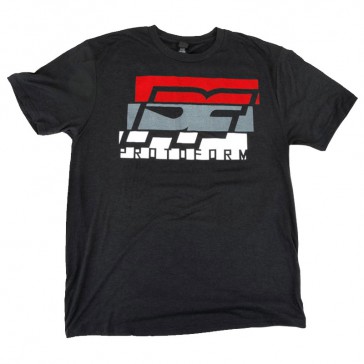 PF SLICE BLACK TRI-BLEND T-SHIRT (S)