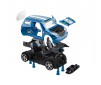 Pull Back Rallye Car, blue 1:20