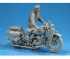 Soldier Pushing Motorcycle 1/35