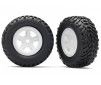 Tires and wheels, assembled, glued (SCT white wheels, SCT off-road ra