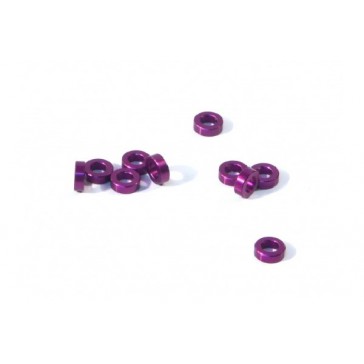 Aluminium Washer 3 X 6 X 2.0Mm (Purple/10 Pcs)