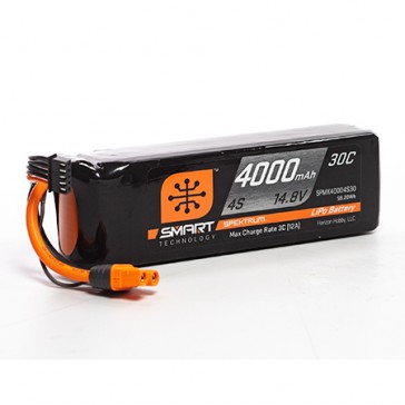 4000mAh 4S 14.8V Smart LiPo Battery 30C: IC3