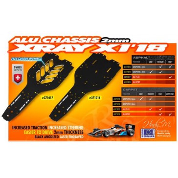 X1'18 ALU FLEX CHASSIS 2.0MM - 7075 T6