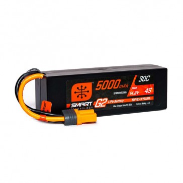 5000mAh 4S 14.8V Smart G2 LiPo 30C Hard Case: IC5