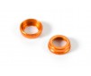 ULP ALU SHOCK CAP-NUT WITH VENT HOLE - ORANGE (2)