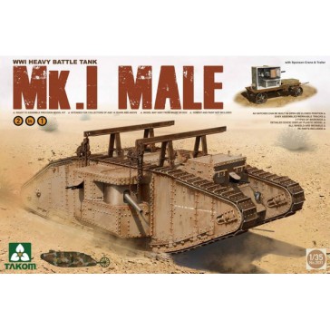 WWI Heavy Battle Tank MkI Male 1/35