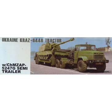 Ukraine KrAZ6446 Tractor+Trail.1/35