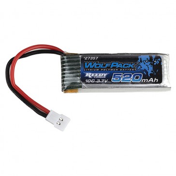 WOLFPACK 520MAH 3.7V 10C LIPO BATTERY (ENDURO24)