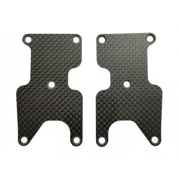 RC8B3.2 FT REAR SUSP. ARM INSERTS CARBON 1.2MM