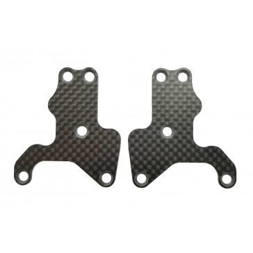 RC8B3.2 FT FRONT SUSP. ARM INSERTS CARBON 1.2MM