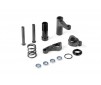 SERVO SAVER WITH CHASSIS LOCK & HARD SPRING - GRAPHITE - SET