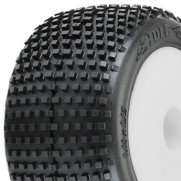 HOLESHOT TYRES MINI-T 2.0 MOUNTED ON WHITE WHEELS