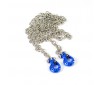 DELUXE ALUMINIUM BLUE WINCH HOOKS & CHAIN SET