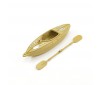 1/18TH SCALE MOULDED KAYAK & OARS 15cm X 4.2cm