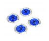 ALUMINIUM DISC BRAKE w/WHEEL HEX (4pc) - BLUE