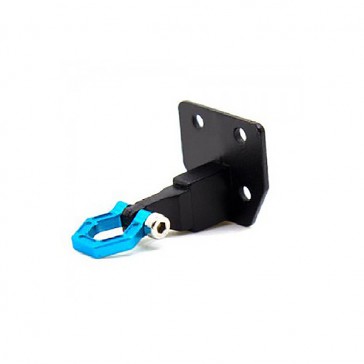 DELUXE ALUM. BUMPER MOUNT PLATE & SHACKLE (BLUE)