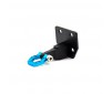 DELUXE ALUM. BUMPER MOUNT PLATE & SHACKLE (BLUE)