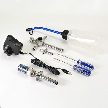 NITRO STARTER SET 3000mah GLOW 2xWRENCH,s/DRIVERS,CHGR,BOTTLE