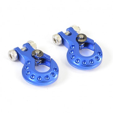 DELUXE ALUMINIUM WINCH HOOK (2PC) - BLUE