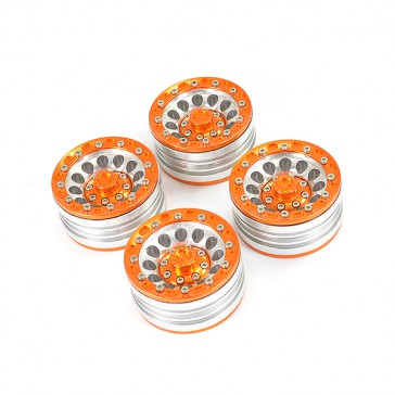 ALUMINUM BEADLOCK 1.9" WHEELS - ORANGE (4PC)